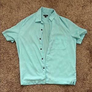 George Men’s Light Blue Hawaiian Shirt